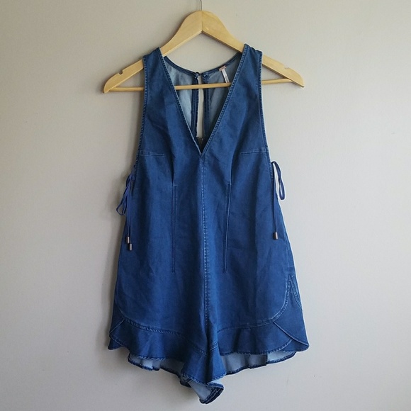 Free People Dresses & Skirts - | Free People | adorable jean romper